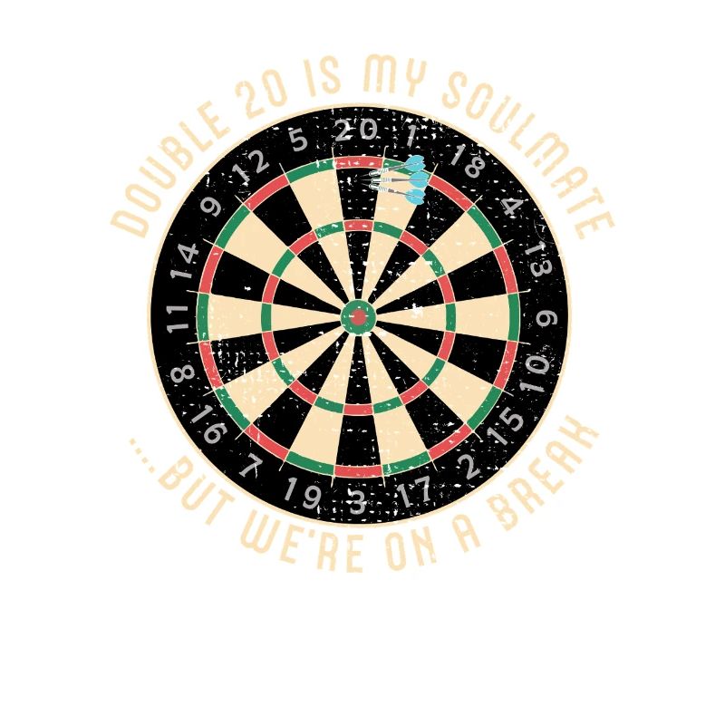 Double 20 Breakup Dartscheibe