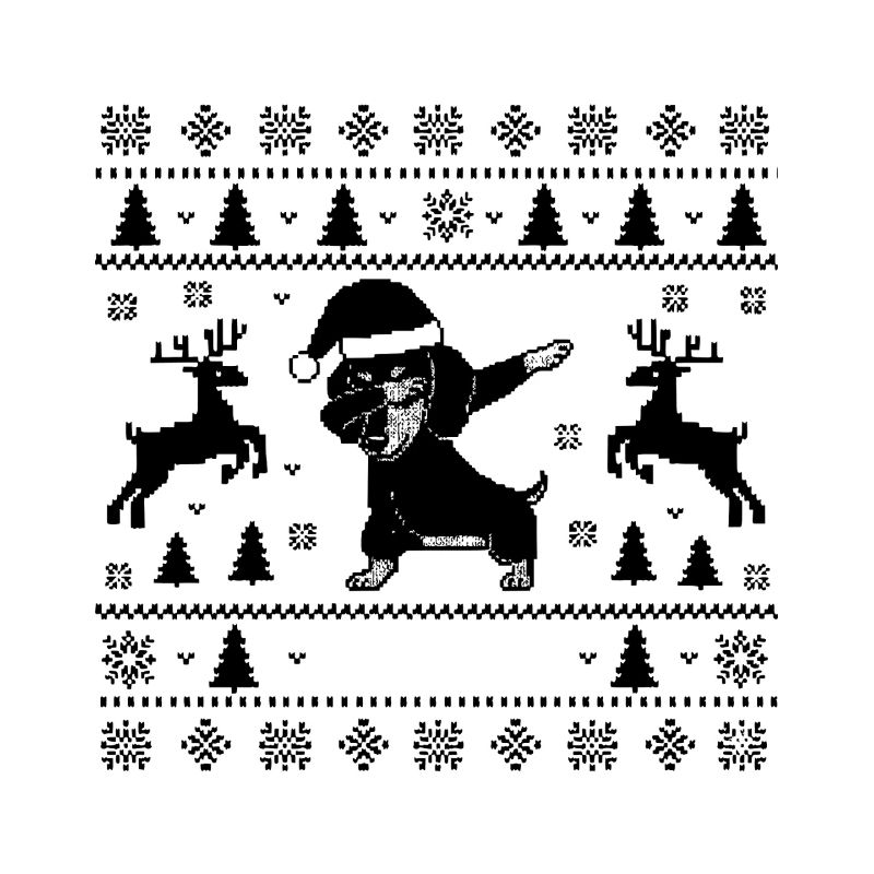 Dabbing Dackel Christmas Man Style