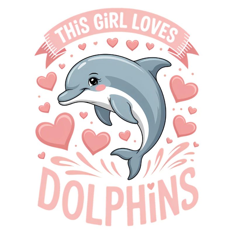 Delfin Spruch Mädchen Lustiges Delfin Geschenk