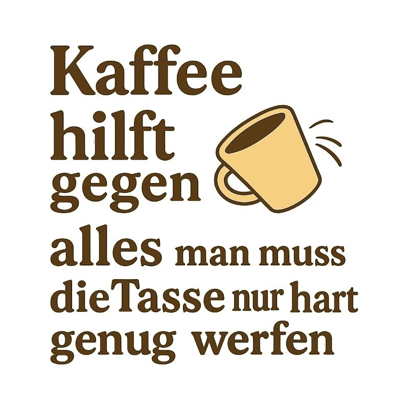Coffee helps against everything – joke