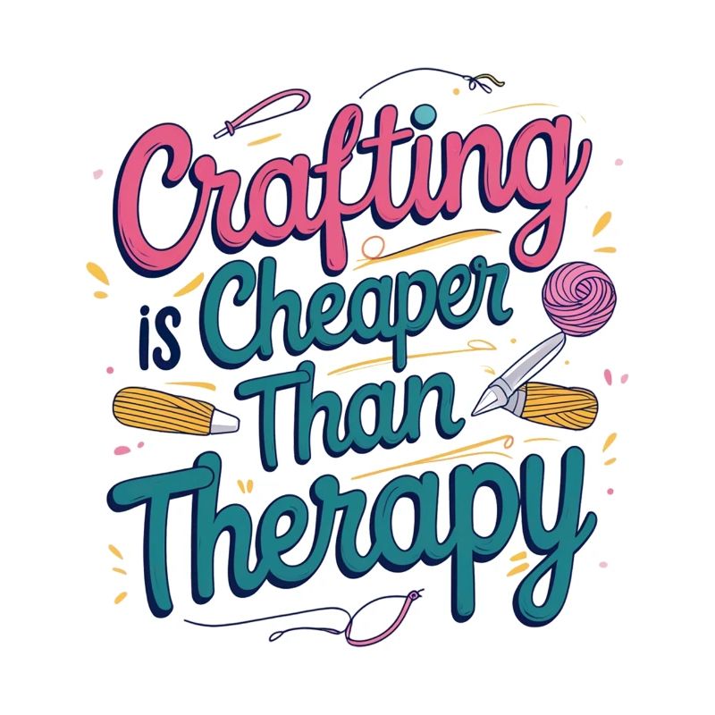 Crafting is cheaper than therapy