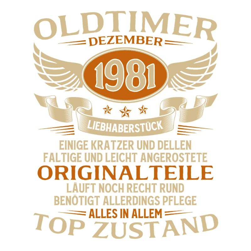 44. Geburtstag Geschenk Oldtimer Dezember 1981