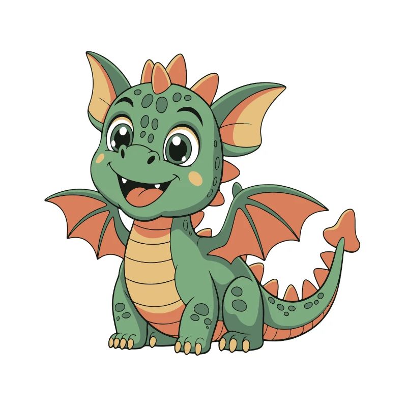 Süßer kleiner Drache
