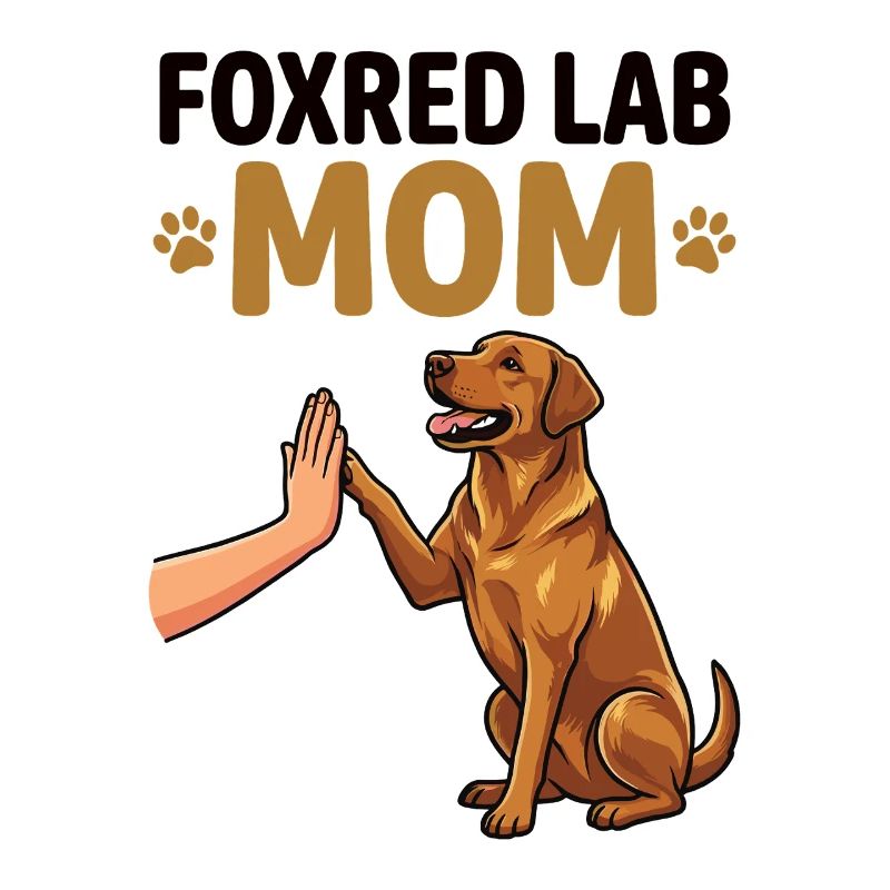Fox Red Lab Mom – High Five Hund Design