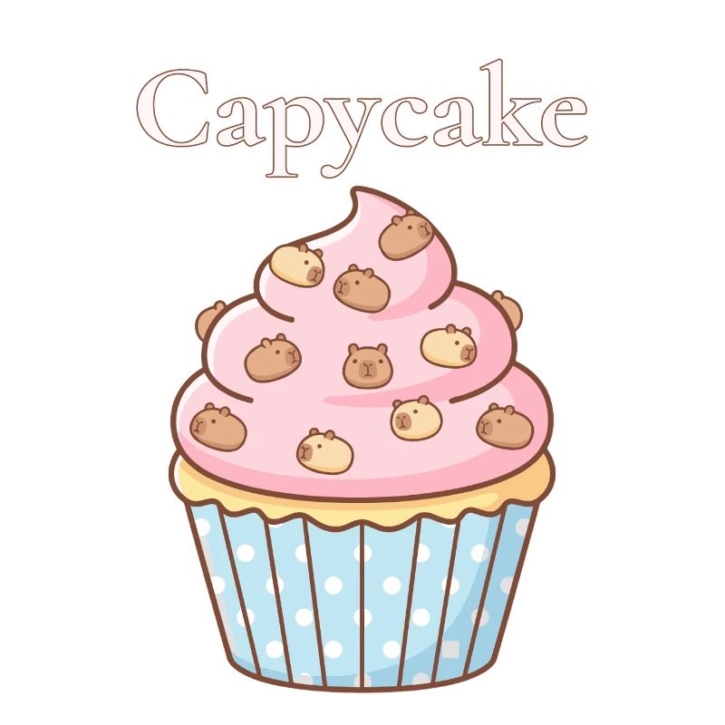 Capycake Cupcake mit Capybara Sprinkles