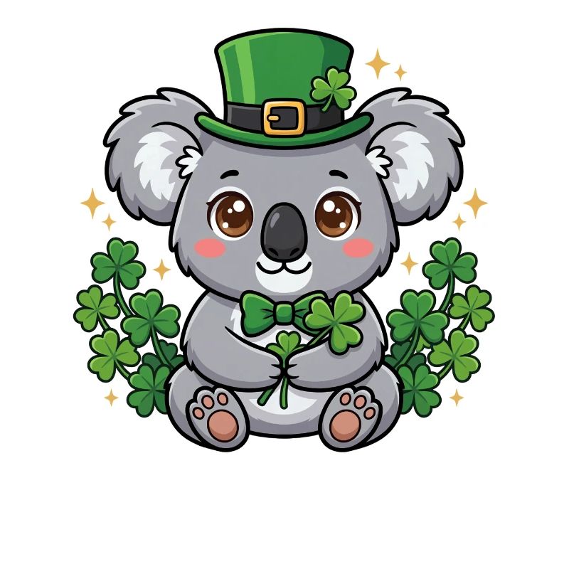 St. Patricks Day Koala-Bär-Tier Australien