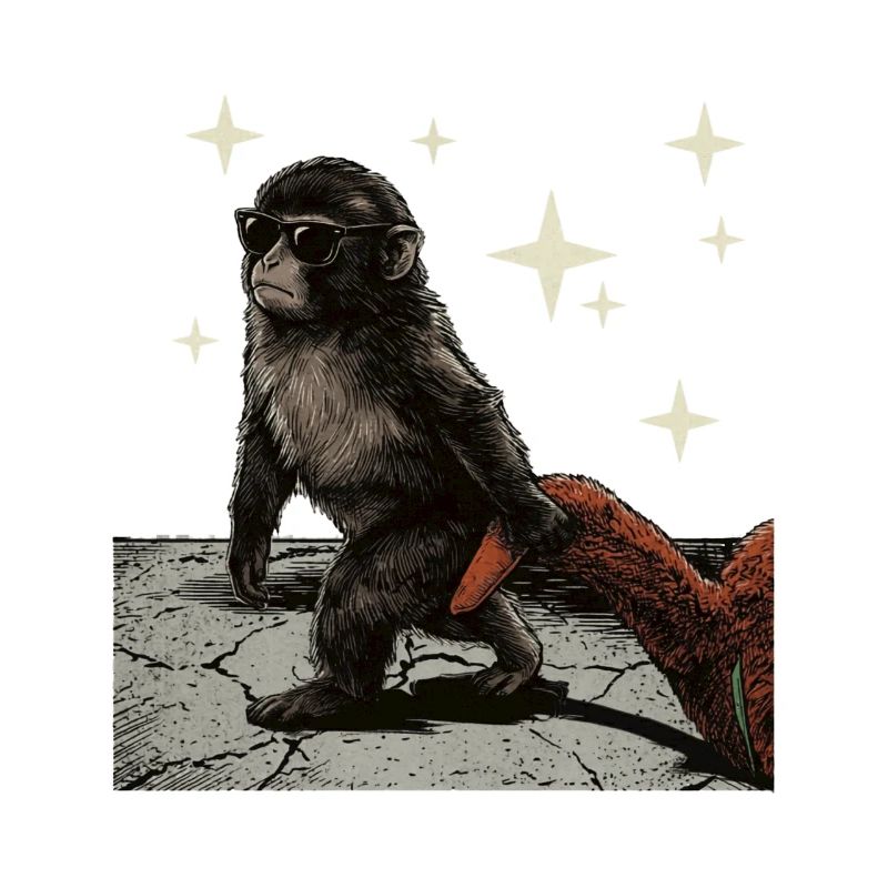 Bébé Singe Coup de Poing