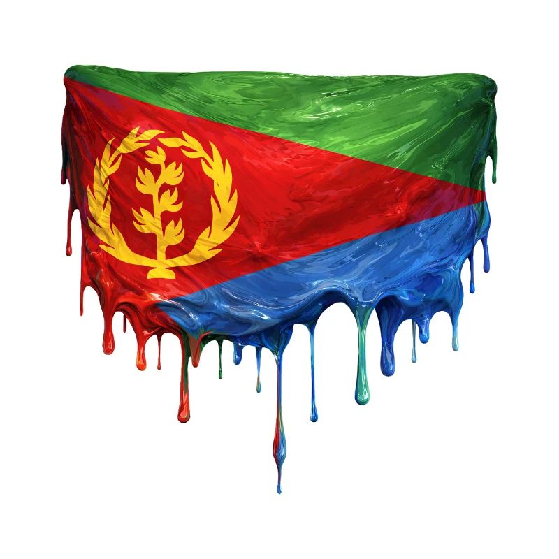 Eritrea Flag Drop Design