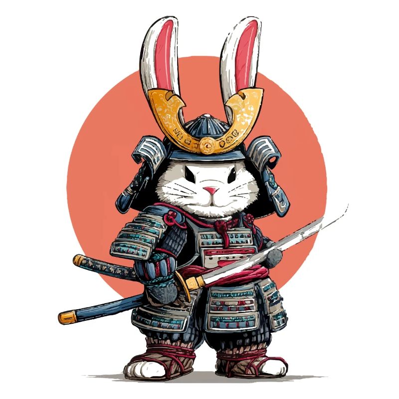 Hasen-Samurai-Krieger