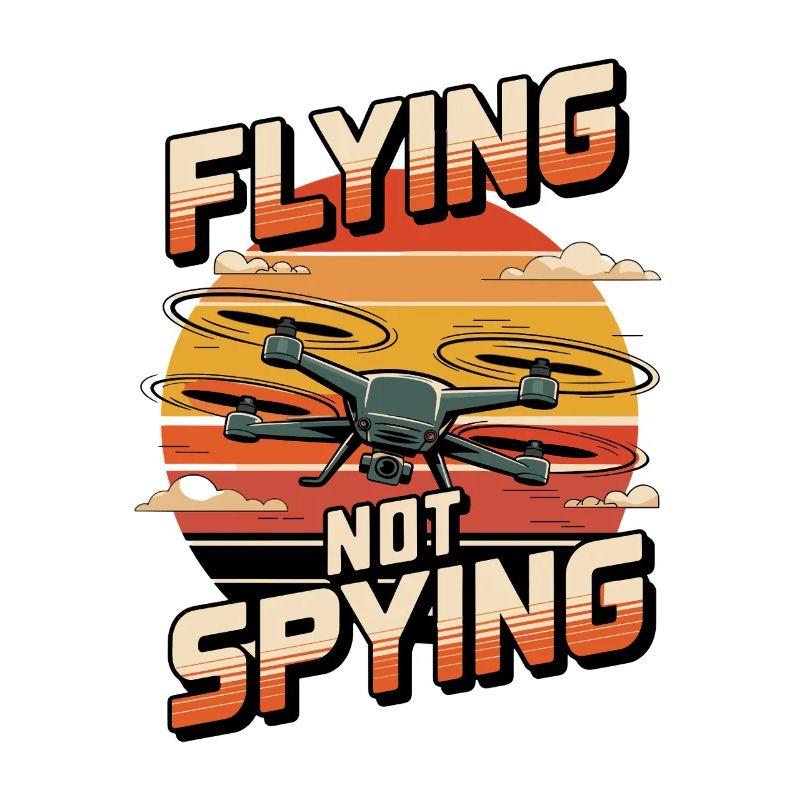 Drone Flying Not Spying Sunset
