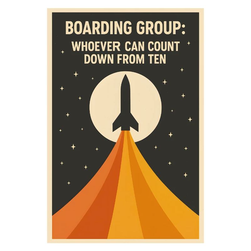Countdown Boarding | Rocket Space Humor