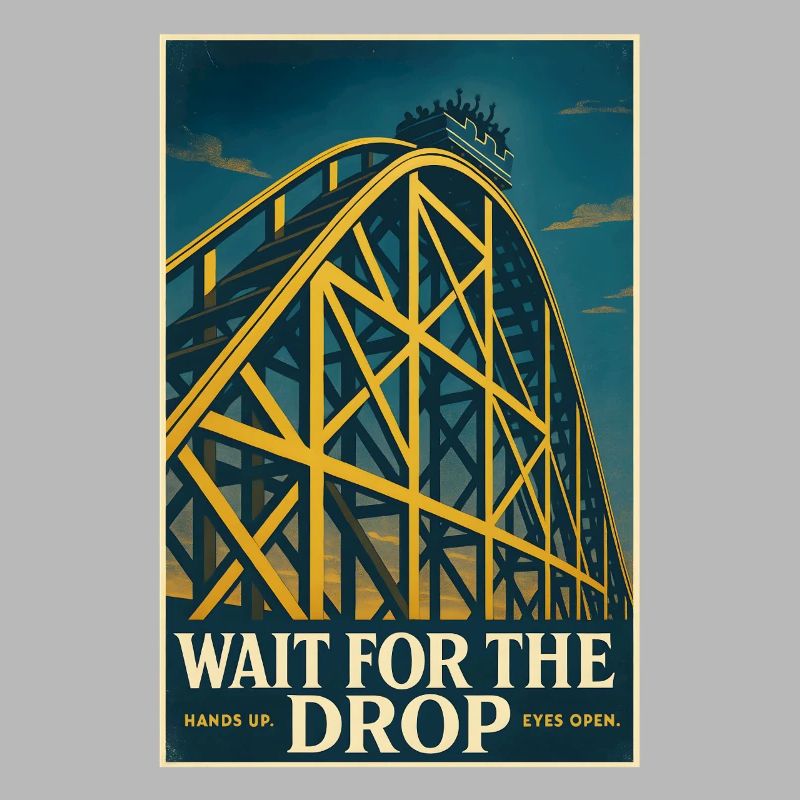 Warte auf den Drop | Achterbahn Thrill