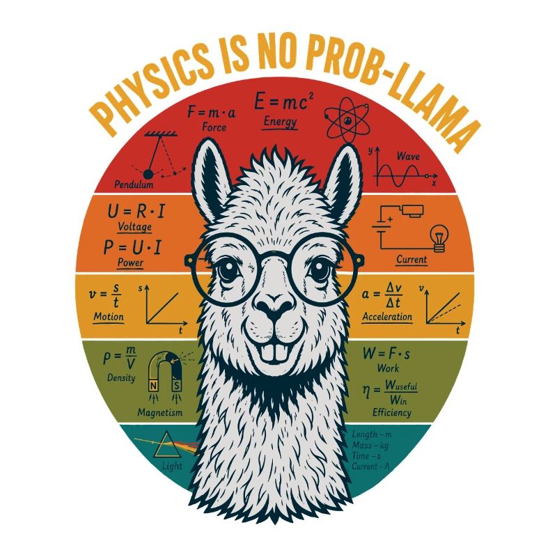 Physics Is No Prob-Llama Physics Teacher Shirt