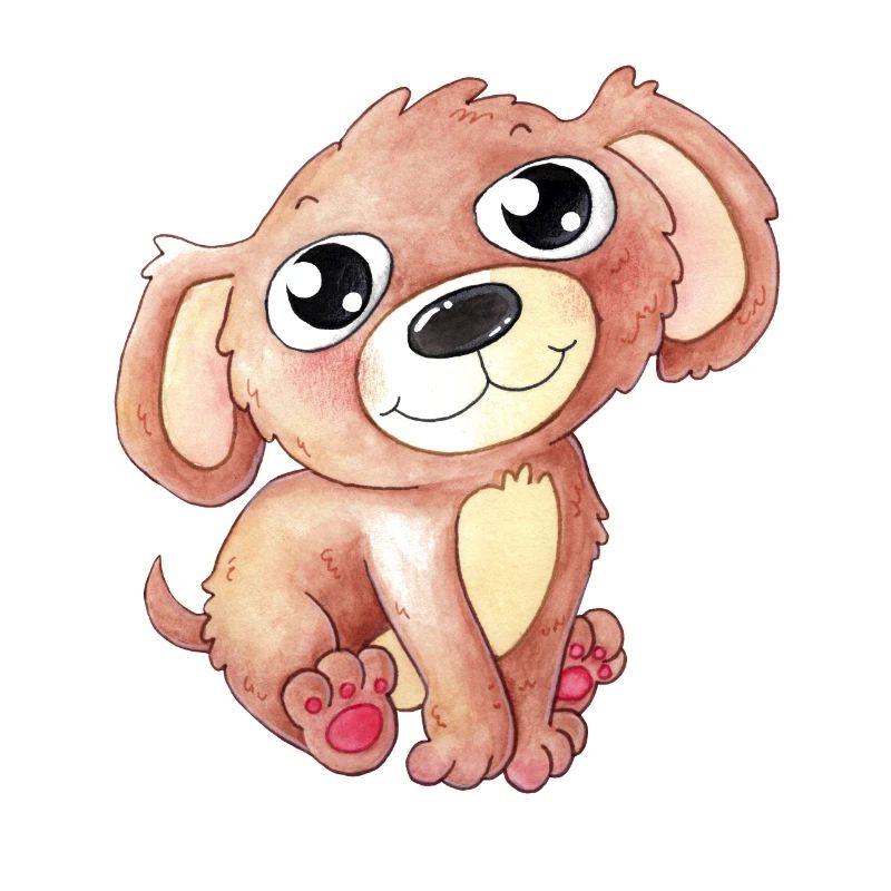 Niedlicher Comic Hund