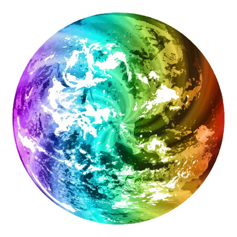Globe terrestre coloré globe terrestre globe terrestre coloré