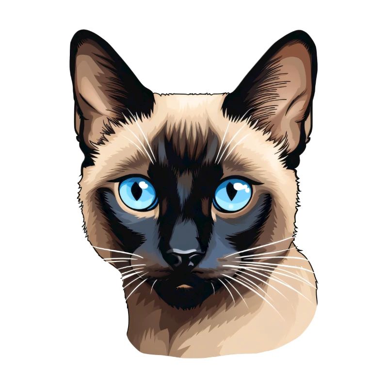Siamese Cat Head
