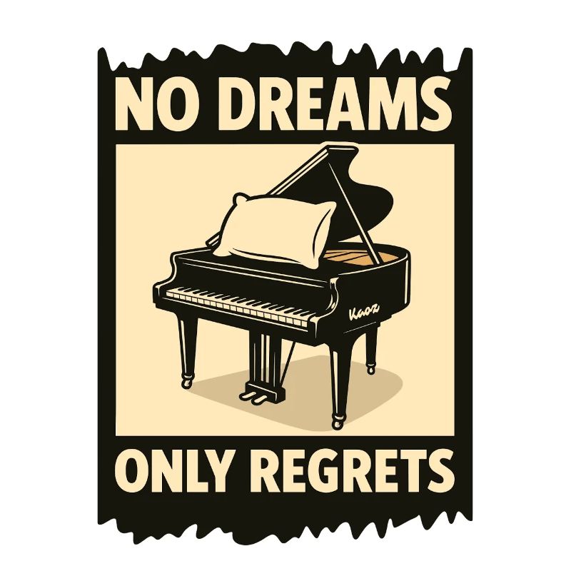 Piano à queue avec coussin