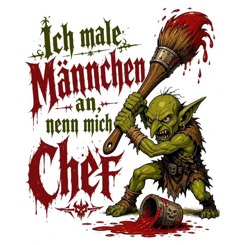 Tabletop Goblin mit Pinsel
