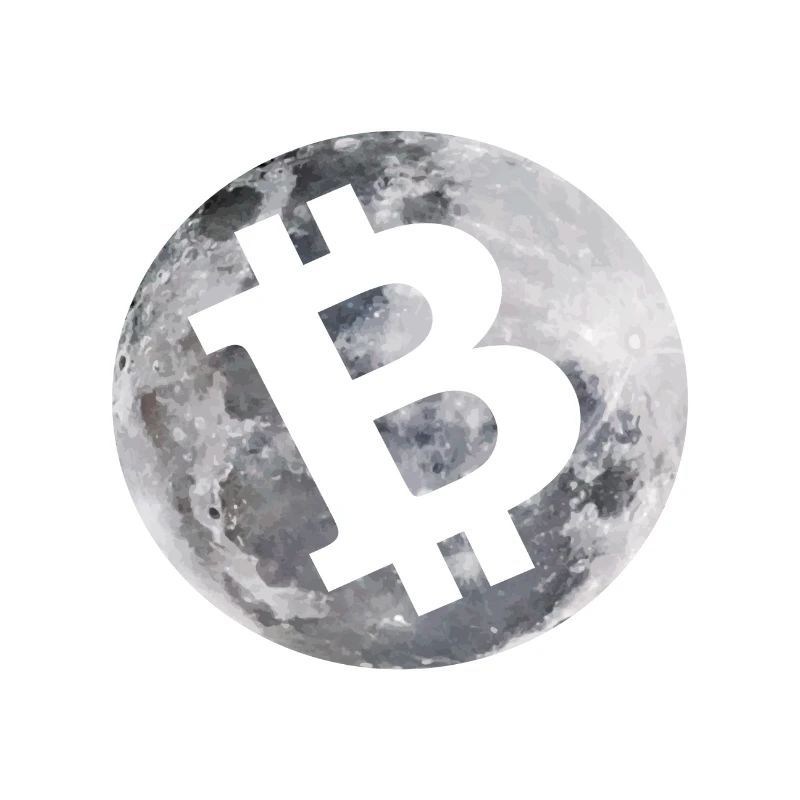 Bitcoin to the moon / Cryptocurrency / Gift Idea