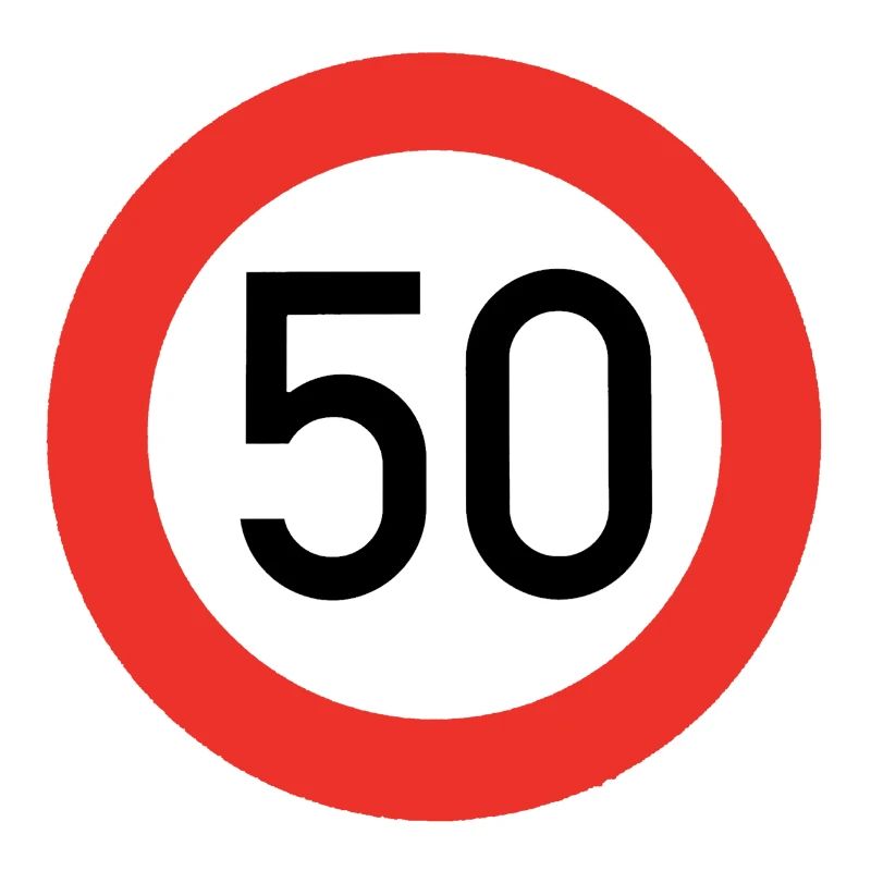 50 Schild