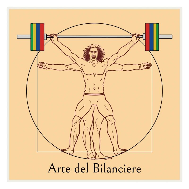 Vitruvian man tearing