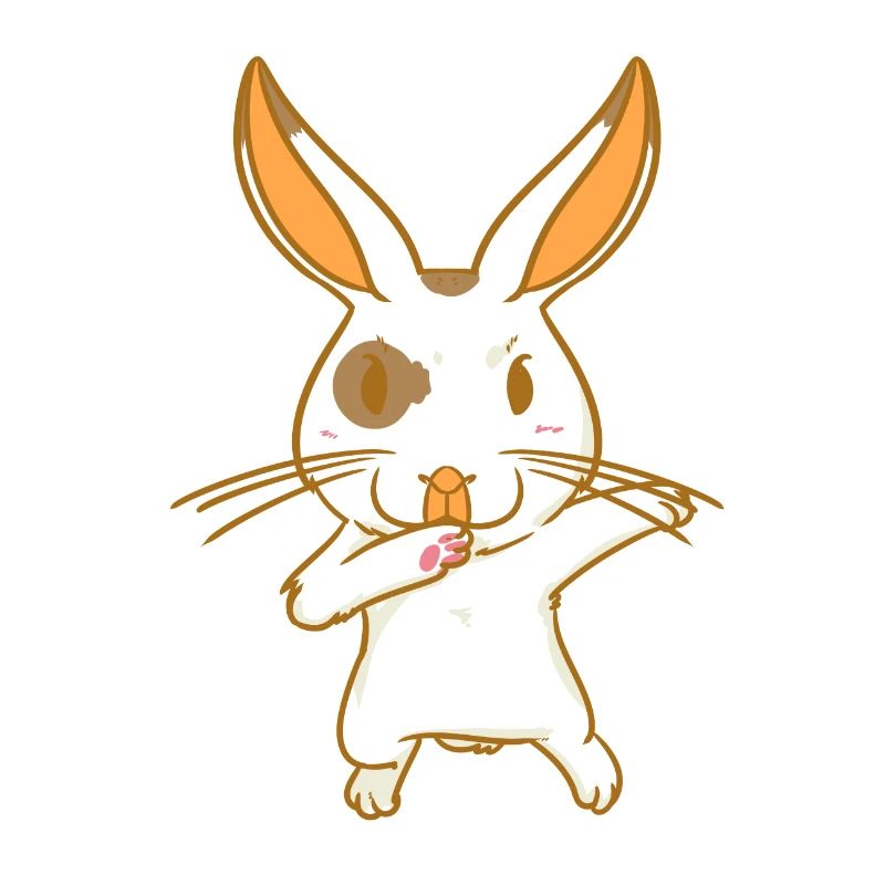 Rabbit - karate - fighting hare - dancing hare