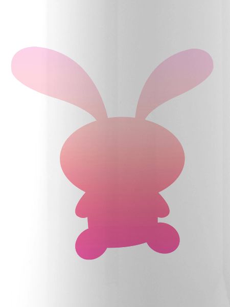 Großer Pinker Hase Design/Logo