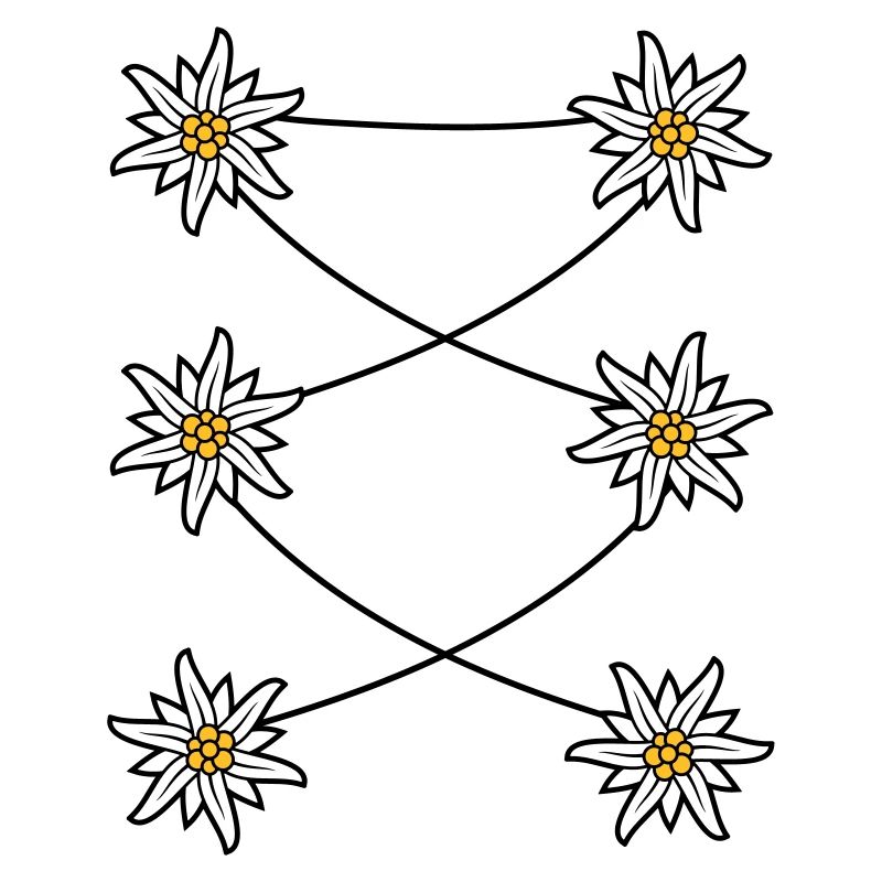 Tablier Dirndl Edelweiss