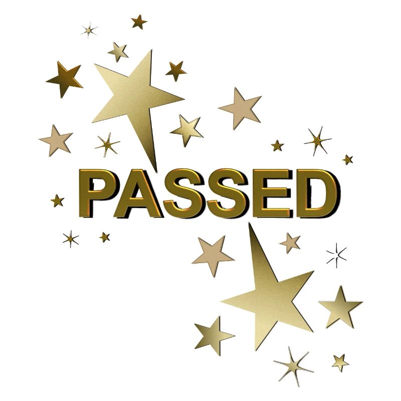 Driver's license passed training passed