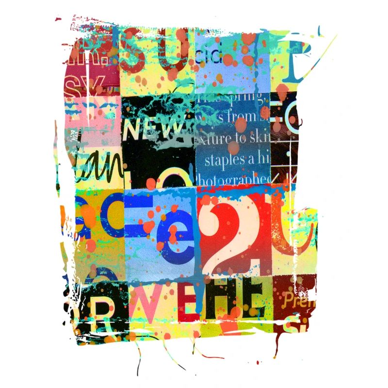 Newspaper Clips Scrapbook Magazines Alphabet Code