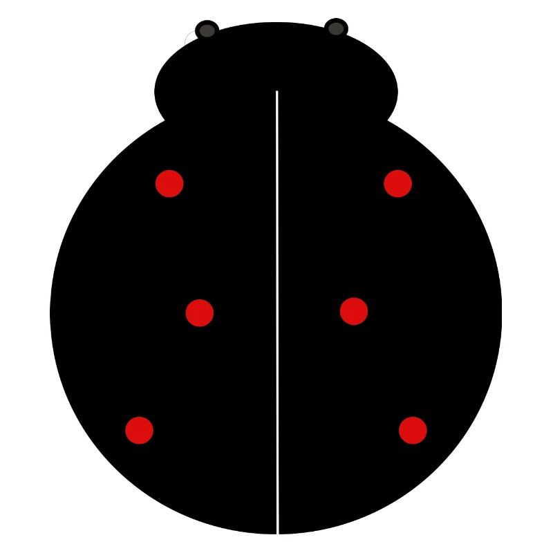 Black Ladybug with Red Dots