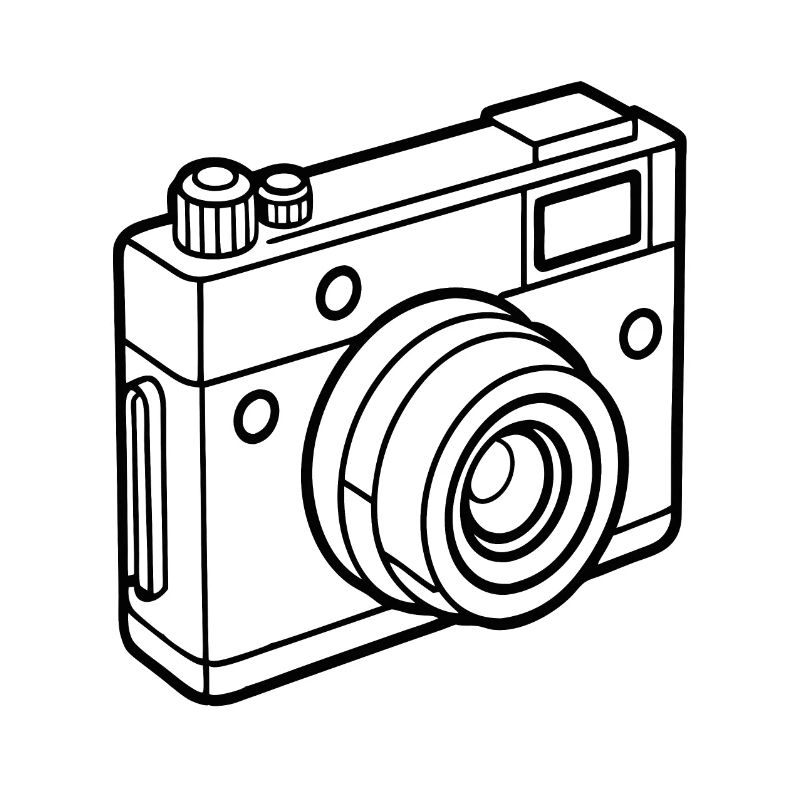 Simple Camera - Line Drawing