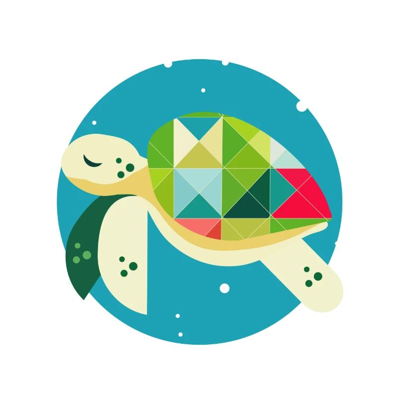 Cute Turtle – Creative Underwater World