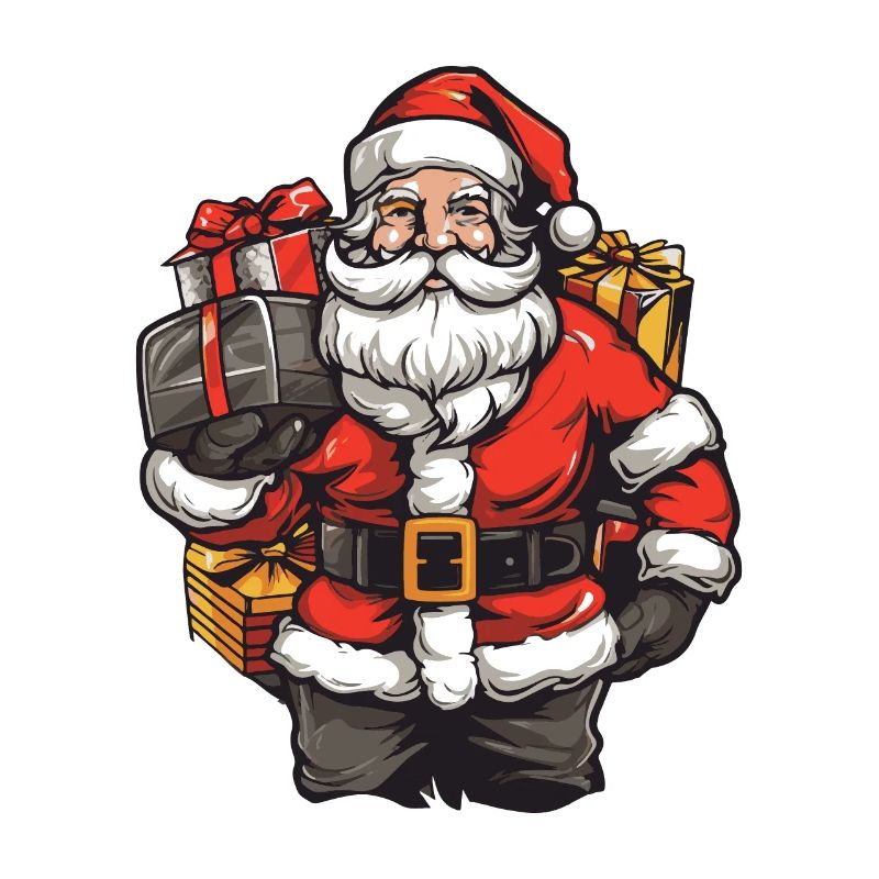 Weihnachtsmann Geschenke Comic