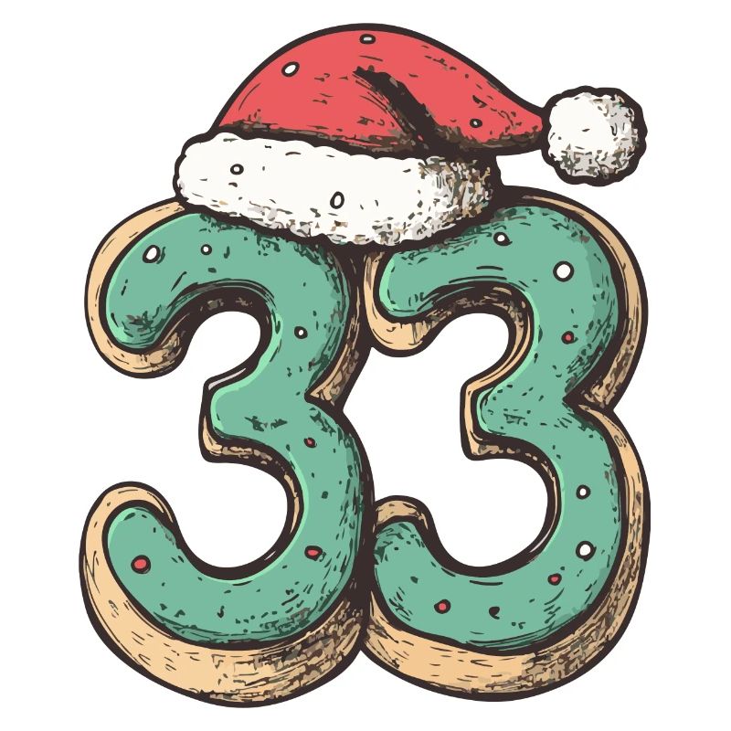 Biscuit de Noël à 33 chiffres