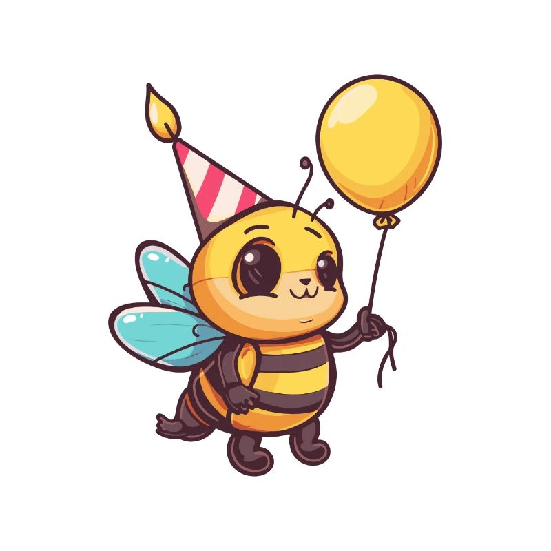 Biene Geburtstag Comic Niedlich