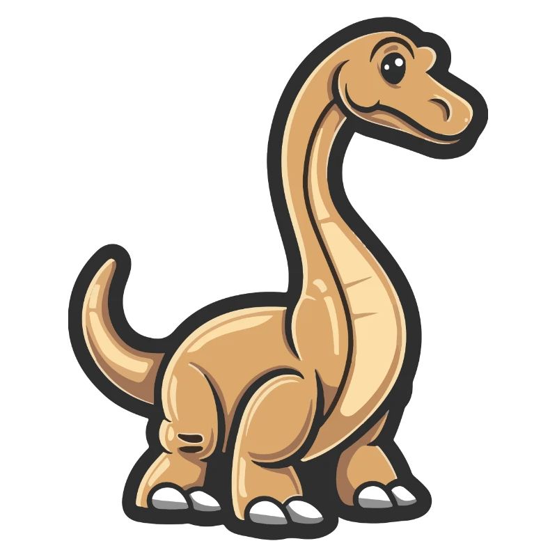 Dinosaurier brontosaurus Comic