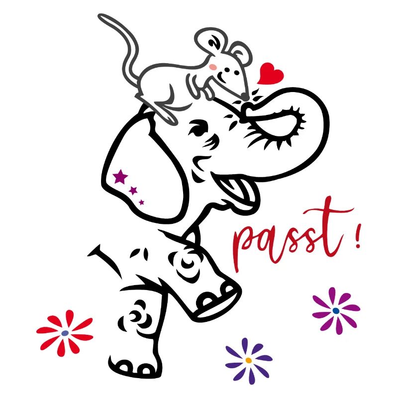Elefant und Maus