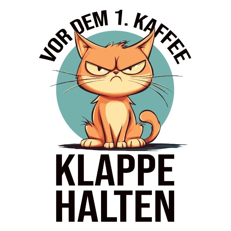 Nicht Ansprechen Vor Dem Ersten Kaffee Katze