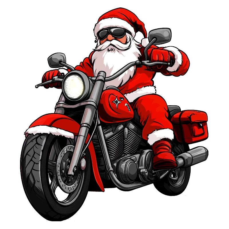 Motorradfahrer Weihnachten