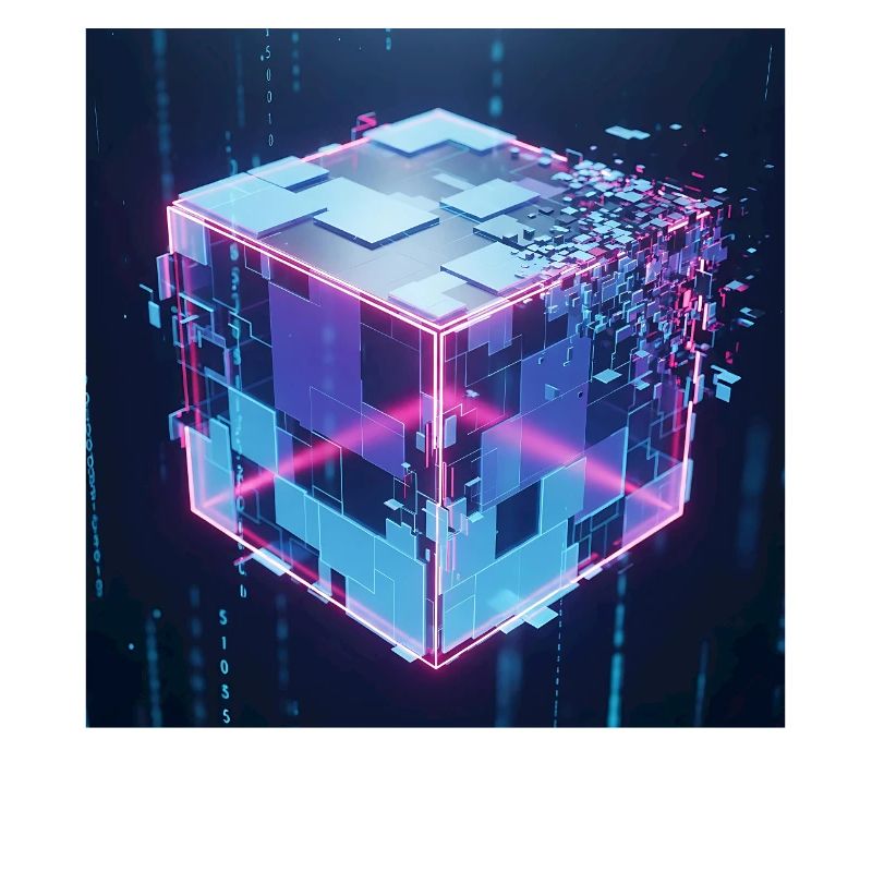 Digitaler Würfel Technologie Digital Cube Tech