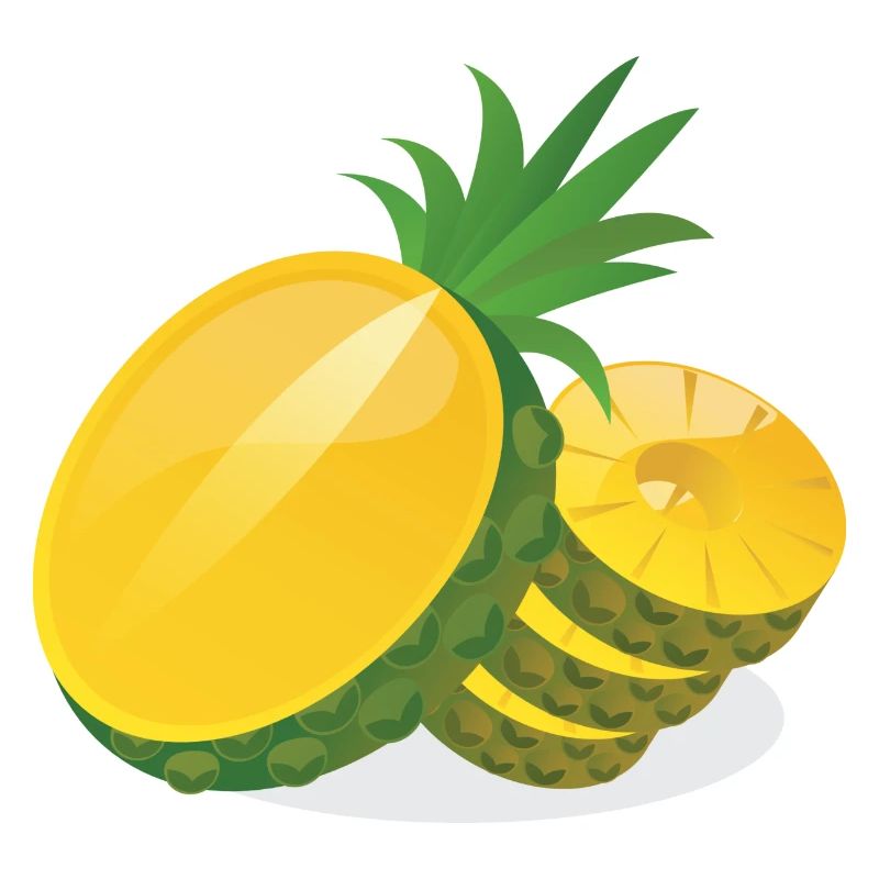 Pineapple in slices