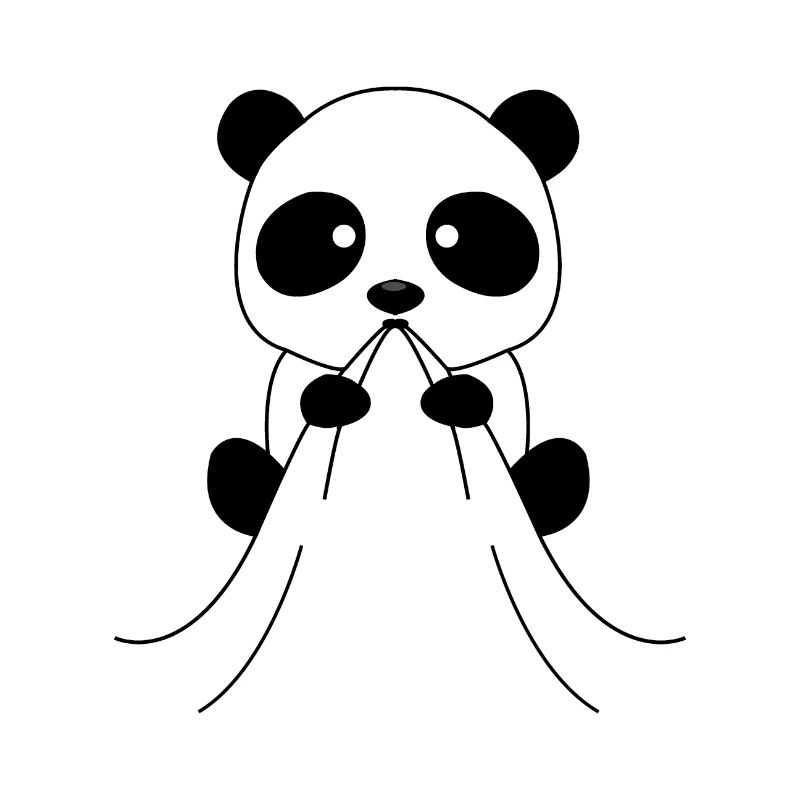 Cadeau d'ours de panda de bébés de bébé de panda