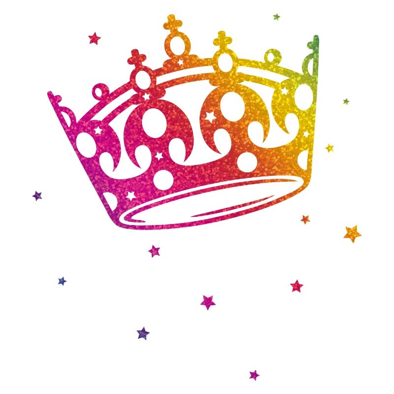 Krone Glitter Regenbogen Love CSD LGBT