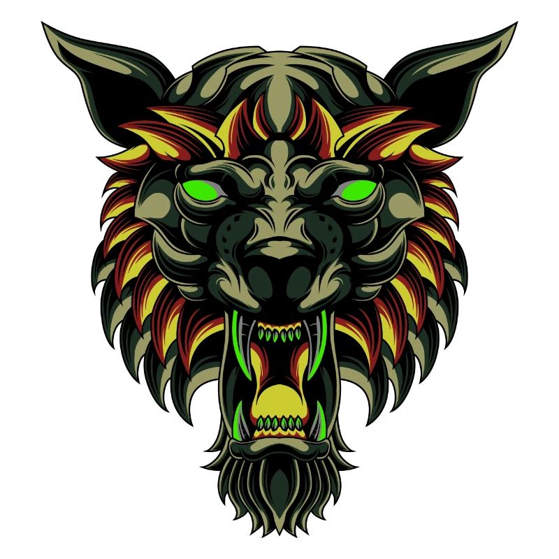 Wolf Tshirt, Wolf Liebhaber Tshirt Werwolf