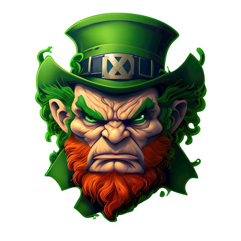 Wütender Leprechaun St. Patrick's Day