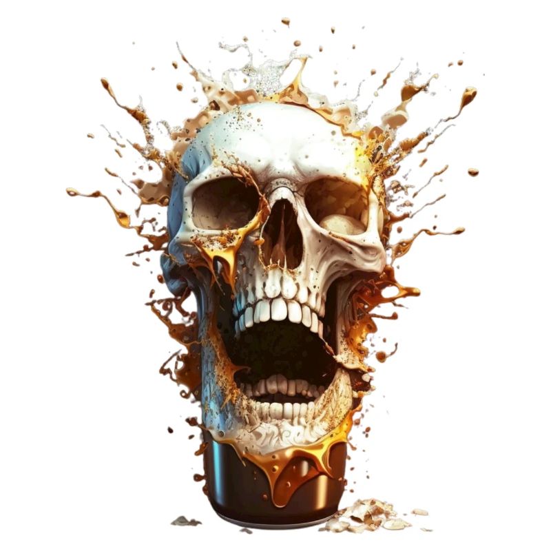 Explosion de bière Skull