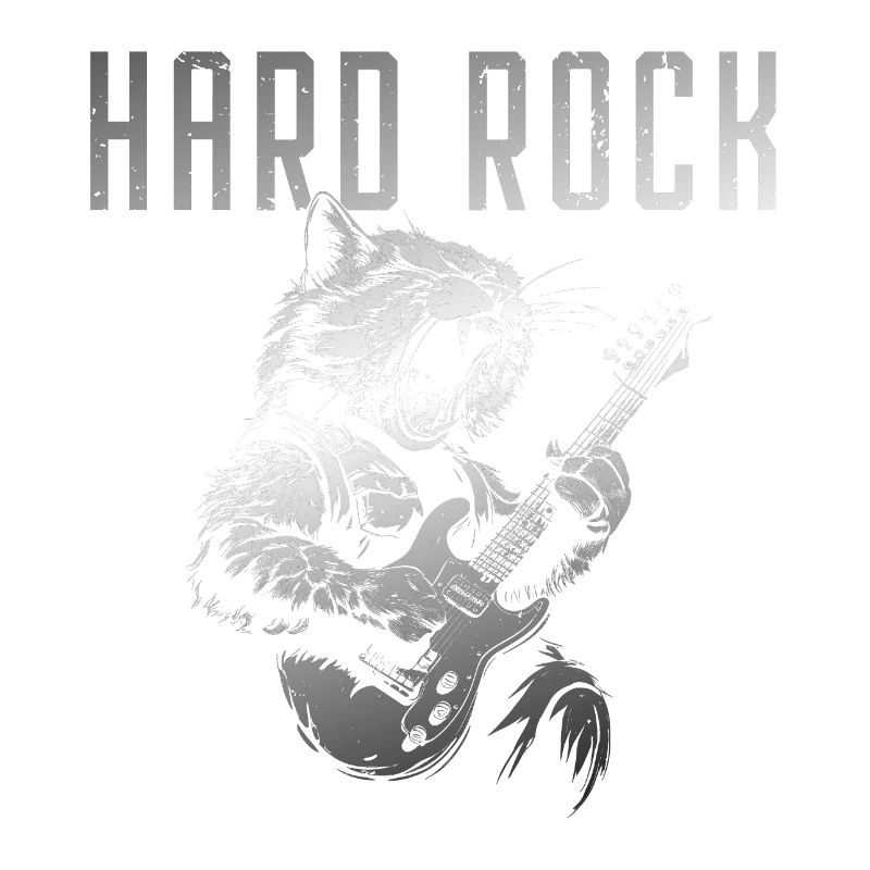 Hard rocking cat