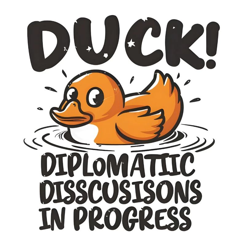 Duck! Diplomatic discussions in progress