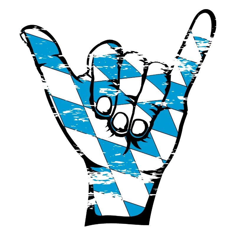 Drapeau de la Bavière Symbole de surf utilisé